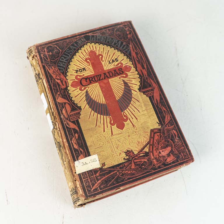 La Jerusalem Libertada de Torcuato Tasso puesta en verso castellano por el exemo Sr. D Juan de la Pezuela y Ceballos, director de la academia española, ilustrada con dibujos de Gustavo Doré, Barcelona 1884, de tapa dura con diseños Art Nove