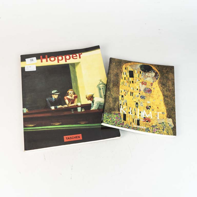 2 libros de editorial Taschen: Gustav Klimt 1862-1918 y Edward Hopper 1882-1967 Transformation of the Real