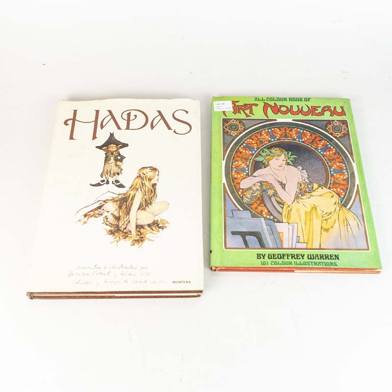 2 Libros: Art Nouveau y Hadas, de tapa dura