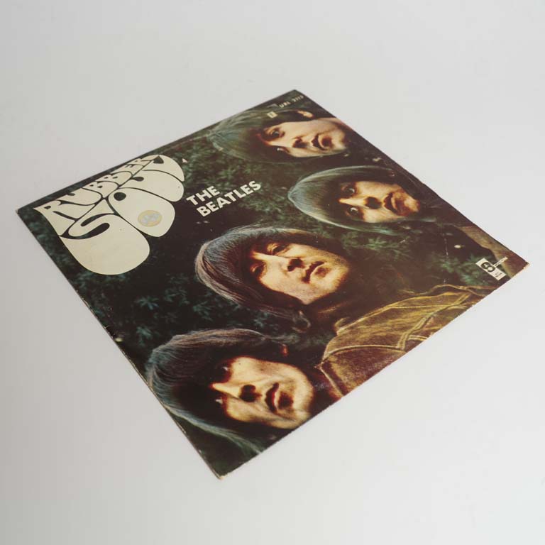 Disco de vinilo LP Beatles- Rubber sould -Serie Súper Uruguay Tapa de cartón