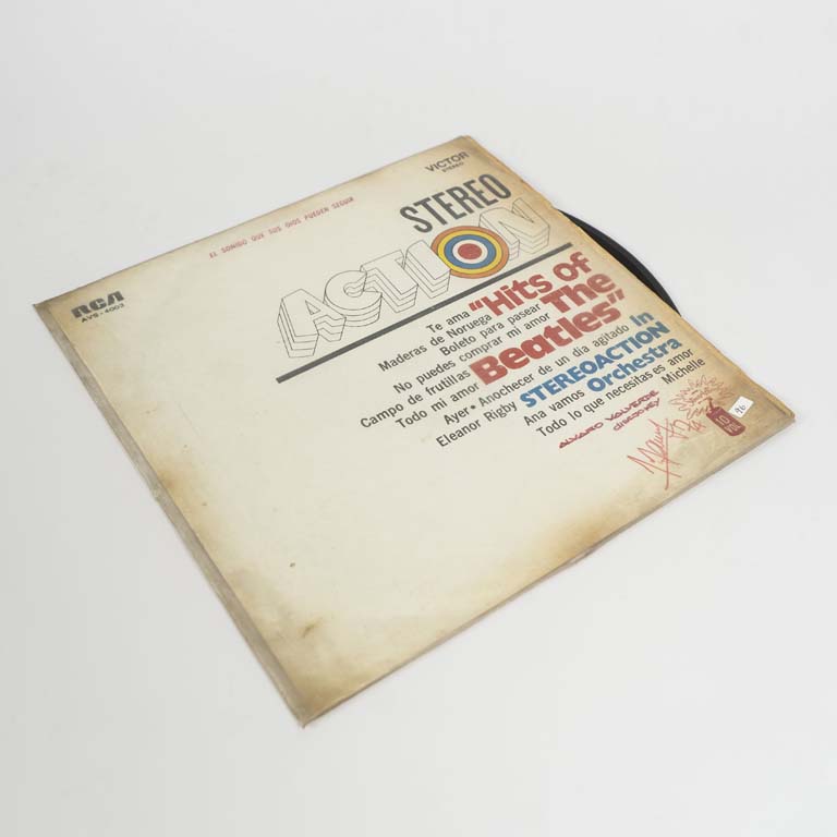 Disco de vinilo LP-Hits of the Beatles Stereo action