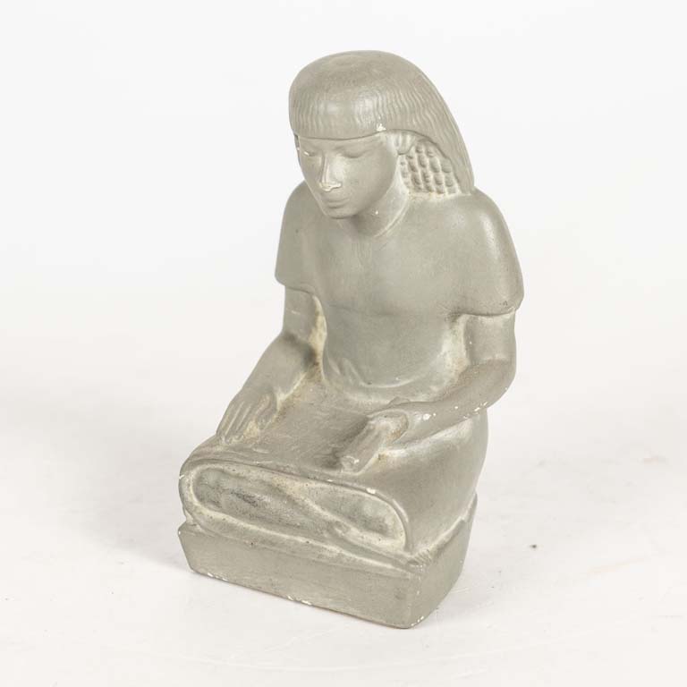 Escultura escriba egipcio, museo del Cairo - Medidas: 8x14 cm