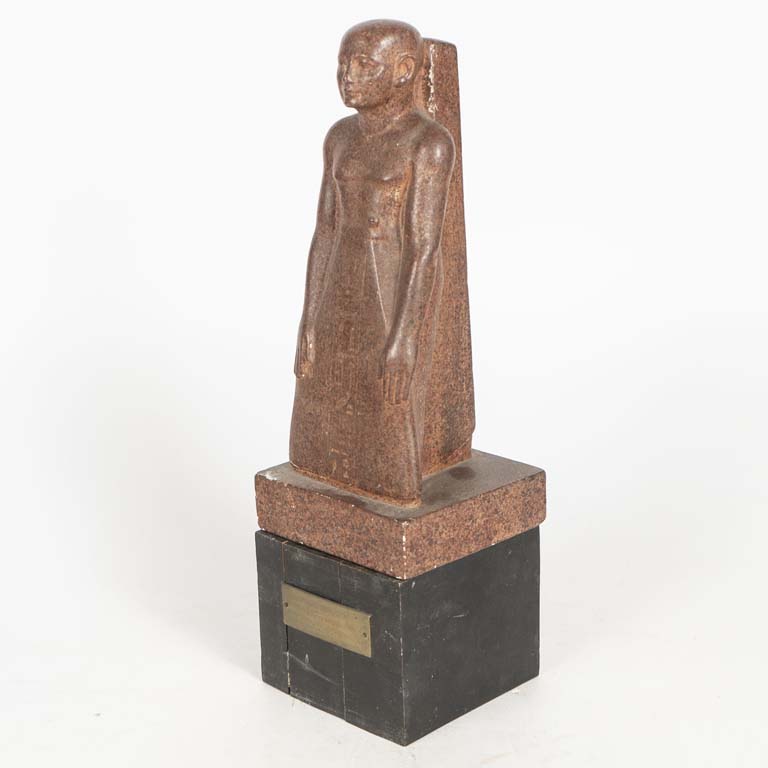 Escultura egipcia, sacerdote antiguo Egipto - Medidas: 12,5x40 cm